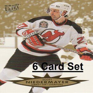 Scott Niedermayer New Jersey Devils NHL Hockey Card Collection - 6 Card Set